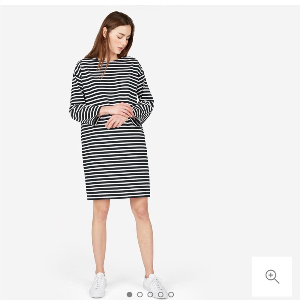 ⚓️Everlane Navy and White Breton Casual Dress S